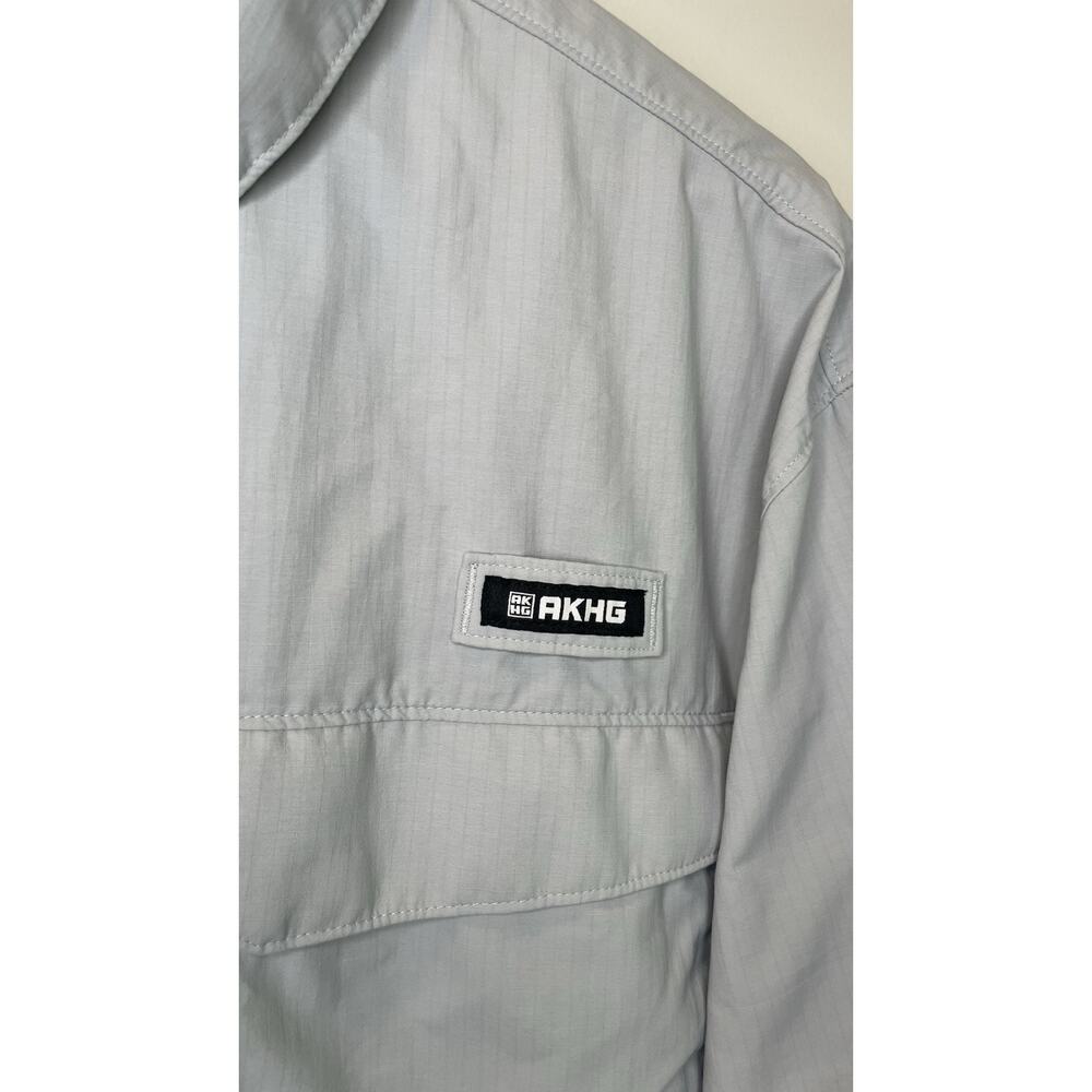 Alaskan Hardgear Vented Roll Tab Fishing Shirt Duluth Trading Gray Men 2XL Tall - Picture 5 of 9